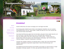 Tablet Screenshot of heidehof-eifel.com